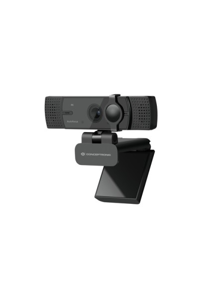 ÷ Webcam 4k conceptronic amdis 8.3mp usb 2.26 mm gran angular 120? autofocus microfono dual adaptador