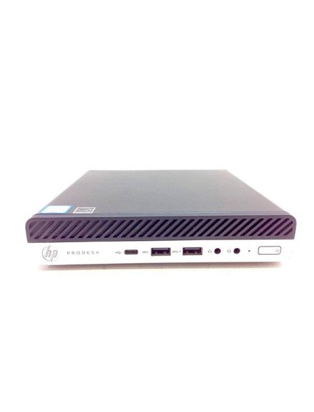 Ordenador Reacondicionado MINI HP 600 g4 / i5-8th / 8Gb / 256Gb M.2 / Win 11 Pro / Sin cable trebol / SIN VGA / Grado A